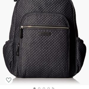 Vera Bradley black denim backpack